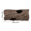 Unique Bargains 4.92x2.20x2.24 Inches Resin Aquarium Hideaway Rock Cave Fish Tank Decoration Brown - 4 of 4