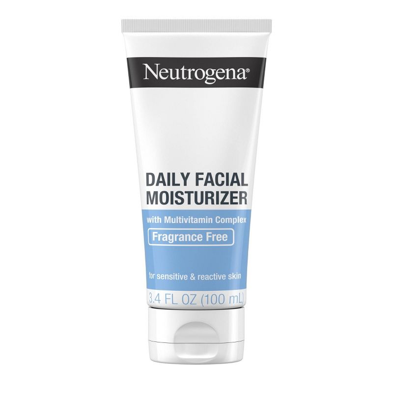 Neutrogena Daily Facial Moisturizer with Vitamin E- Fragrance Free - 3.4 fl oz, 1 of 10
