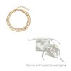 Adornia Tarnish Resistant 18k Gold Plated Layered Crystal 3-Chain Bracelet - 4 of 4