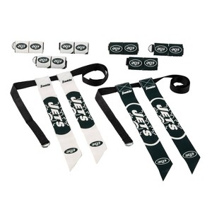 NFL Franklin Sports New York Jets Youth Flag Football Set - 1 of 2
