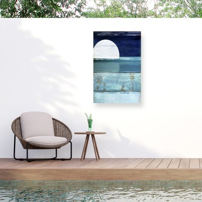 "Beach Moonrise I" Outdoor All-Weather Wall Decor