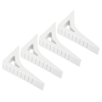 Unique Bargains Rubber Durable Sturdy Non-Slip Heavy Duty Door Stop 4 Pcs
