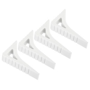 Unique Bargains Rubber Durable Sturdy Non-Slip Heavy Duty Door Stop 4 Pcs - 1 of 4
