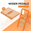 3 Step Ladder Folding Step Stool for Adults with Wide Anti-Slip Pedal - 3 of 4