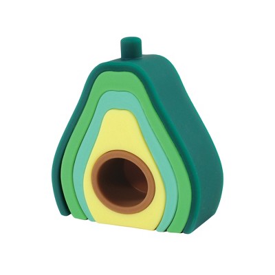 Image of Hudson Baby Silicone Toy Arches, Avocado, One Size