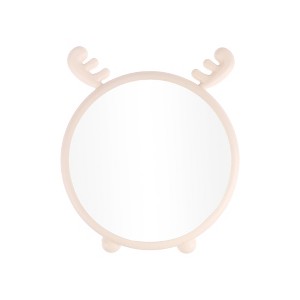 Unique Bargains Durable Cartoon Deer Desktop Cosmetic Mirror 1 Pc - 1 of 3