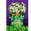 Briarwood Lane St. Patricks Day Garden Flag 12x18 For Outdoor St Pat's Hat With Daisies For St. Patricks Day Garden Flag Flags For Outside - 3 of 4