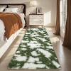 GustoWave Indoor Modern Abstract Rug for Hallways Living Room Patio Decor, Green - 2 of 4