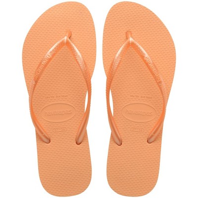 Havaianas Women's Slim Flip Flops - ORANGE, 6