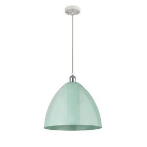 Plymouth Dome - 1 Light Cord Hung Mini Pendant In Industrial Style-18.75 Inches Tall and 16 Inches Wide - 1 of 1