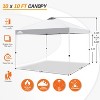 EAGLE PEAK 10x10 Pop Up Canopy Instant Tent w/ 4 Weight Bags - 3 of 4