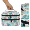 Unique Bargains Double-Layer Nylon Leaf Pattern Nail Polish Carrying Case 1pc - 3 of 4