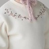 Girl ' Floral Puff Sleeve Sweatshirt - Happy Prince - 2 of 2