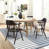 Area Rugs: Washable Non-Slip Modern Abstract Stripes Carpet, Soft Low Pile Foldable Stain Resistant Rugs for Living Room, Bedroom, Home, Brown - 3 of 4