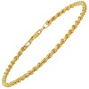 Mens 8.5" Sterling Silver Italian Rope Chain Bracelet - 2 of 4