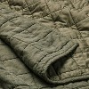 Full/Queen Heavyweight Linen Blend Quilt Olive Green - Casaluna™ - image 3 of 4