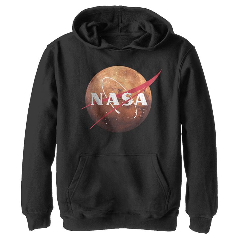 Boy's NASA Mars Logo Pull Over Hoodie, 1 of 4