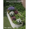 2 Pack 4x2x2FT Galvanized Steel Raised Garden Beds, Outdoor Deep Planter Box, Rust-Resistant, Tool-Free Assembly, Green - 2 of 4