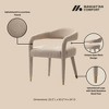 Manhattan Comfort Aspen Modern Tweed Upholstered Dining Armchair Gold Dust - 3 of 4