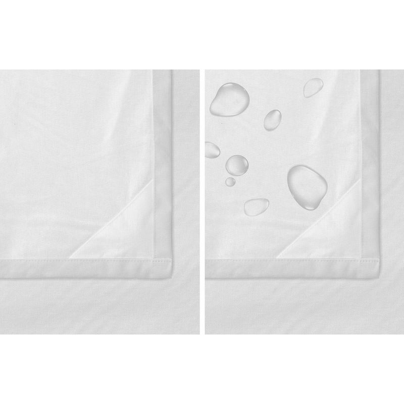Wide Waterproof Post Consumer Recycled Cotton Shower Liner - Zenna Home, 4 of 8