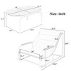 Okak 3-Piece Outdoor Chaise Lounge Set with Acacia Side Table,Patio Loungers with Weather-Resistant Steel Frame for Poolside,Lawn,Beach - 3 of 4