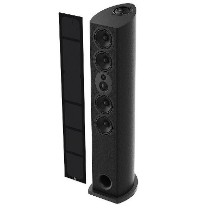 Black Wireless Floor-Standing Dolby Atmos Enabled Speaker