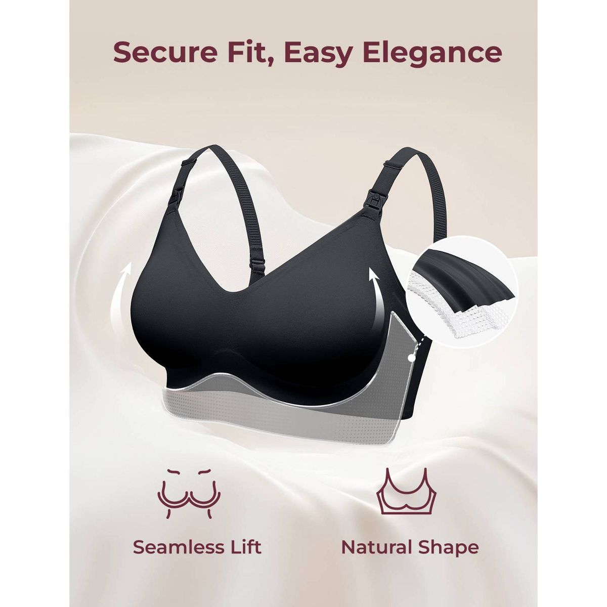 Momcozy Ultra Soft Nursing & Wearable Breast Pump Bra - thumbnail 5