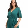 June + Vie by Roaman's Women's Plus Size Wide-Leg Jumpsuit - 3 of 4