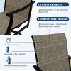Outdoor Swivel Dining Chairs with Padded Textilene Breathable Back, Swivel Patio Dining Chairs Set of 8, SwivelPatio SlingChairs Set for Poolside - 2 of 4