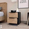 Grungis Modren Nightstand with 2 Large Drawers,Particle Board  Bedside Table with Stylish Base for Bedroom,Living Room - 2 of 4