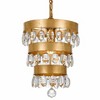 Crystorama Lighting Perla 1 - Light Chandelier in  Antique Gold - 3 of 4