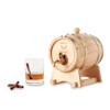 Foster & Rye Wooden Barrel for Whiskey, Whiskey Infusion Bourbon Barrel Moonshine Jug with Spigot, Liquor Dispenser Beverage Barrel-Holds 750mL Setof1 - 3 of 4
