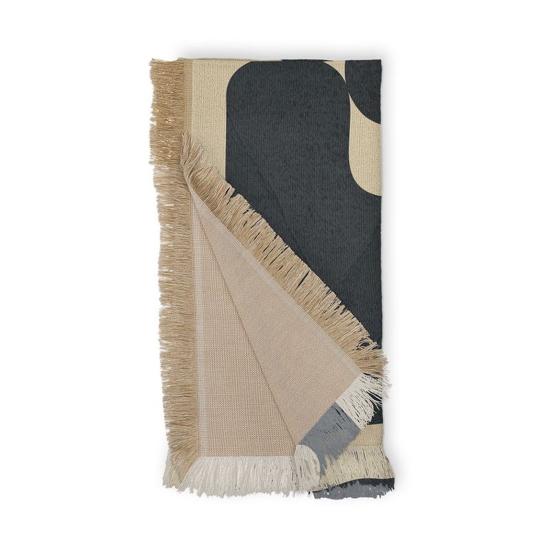 Nadja Modern Abstract Shapes 1 56"x46" Woven Throw Blanket - Deny Designs, 4 of 6