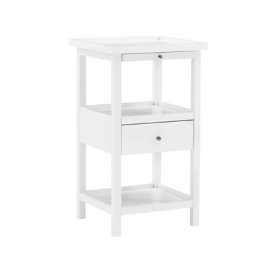 Largo Side Table with Expandable Top White - Powell Company