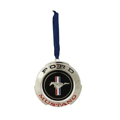 Northlight 3" Silver Plated Ford Mustang GT Christmas Ornament