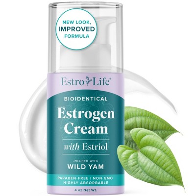 Advanced Estro-Life Balancing Skin Cream for Women, Estriol, Wild Yam, Black Cohosh, Vitamin A, Black Currant Oil & Manganese, SMNutrition, 4oz