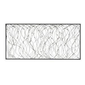 LuxenHome Metal Infinity Rectangular Wall Decor Silver - 1 of 4