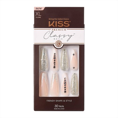 Kiss Premium Classy Fake Nails - Sophisticated - 30ct