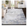 Gray-2*6 feet  Modern Abstract Living Room Rug Machine Washable Soft Carpet Non Slip Non Shedding Ultra Thin Pet Friendly Soft Indoor Foldable Floor - 4 of 4
