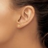 Black Bow Jewelry Kids Crescent Moon Face Screw Back Post Earrings in 14k Yellow Gold - 3 of 4