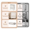 Rolling Laundry Hamper with Lid, 123L Large Capacity Clothes Hampers for Laundry, Plastic Collapsible Laundry Baskets with Wheels - 3 of 4