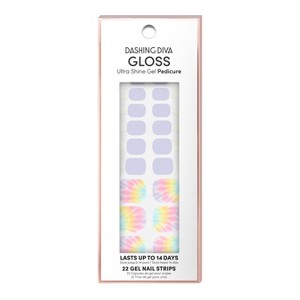 Dashing Diva Gloss Ultra Shine Gel Pedicure - Tie Dye Vibes - 22pc - 1 of 3