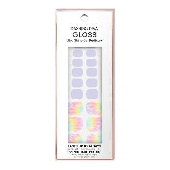 Dashing Diva Gloss Ultra Shine Gel Pedicure - Tie Dye Vibes - 22pc