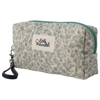 Cute Makeup Bag Organizer Travel Cosmetic Bag Aesthetic Coquette Cotton Floral Make up Bag Toiletry Bags for Women Girls