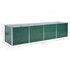 vidaXL Raised Garden Bed, Raised Flower Bed, Galvanized Steel Planter, Outdoor Planter for Patio Backyard Garden Vegetables Herbs, Green - 3 of 4