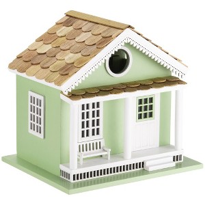 Vandue Outdoor Wooden Birdhouse - Green Lake House - 1 of 4