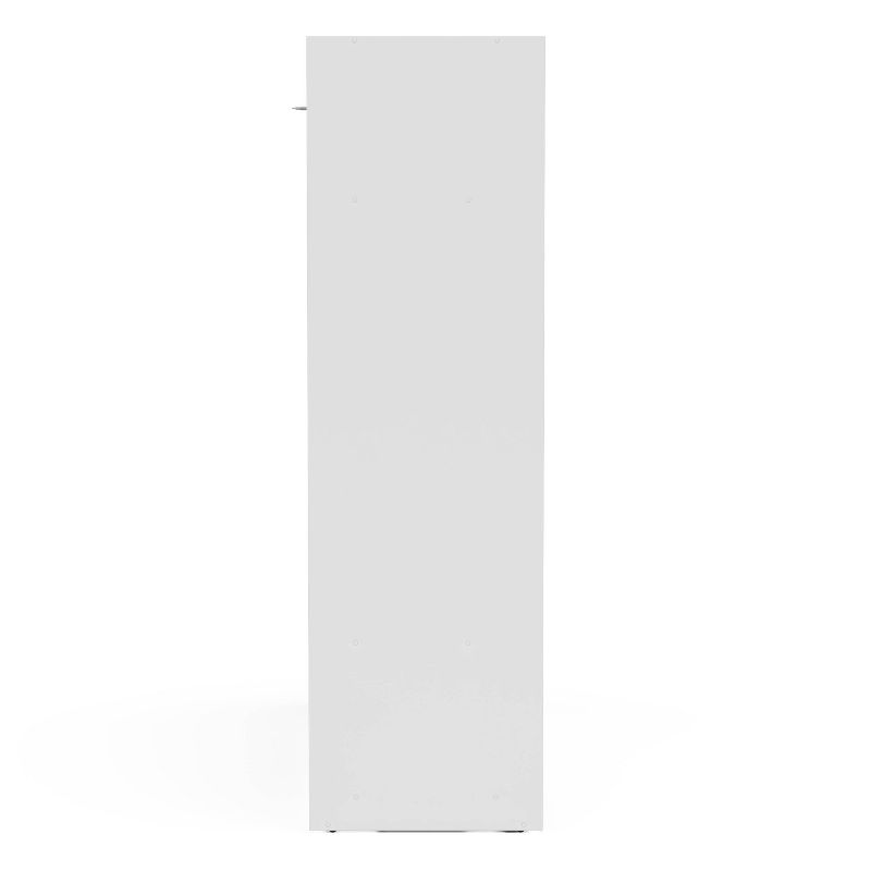 Denmark 3 Sliding Doors Clothing Armoire White - Polifurniture, 5 of 10