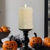 LumiPur 3.5"x5" Signature Natural Glow Halloween Flameless LED Wax Drip Pillar Candle White - 2 of 4