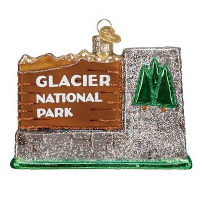 Old World Christmas 3.0 Inch Glacier National Park Montana Wildlife Lakes Tree Ornaments