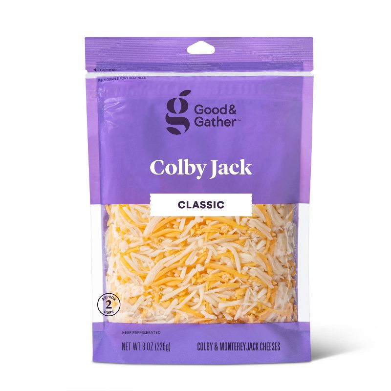 Shredded Colby Jack Cheese - 8oz - Good & Gather&#8482;, 1 of 5